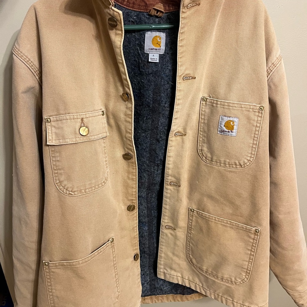Carhartt blanket-lined duck chore coat